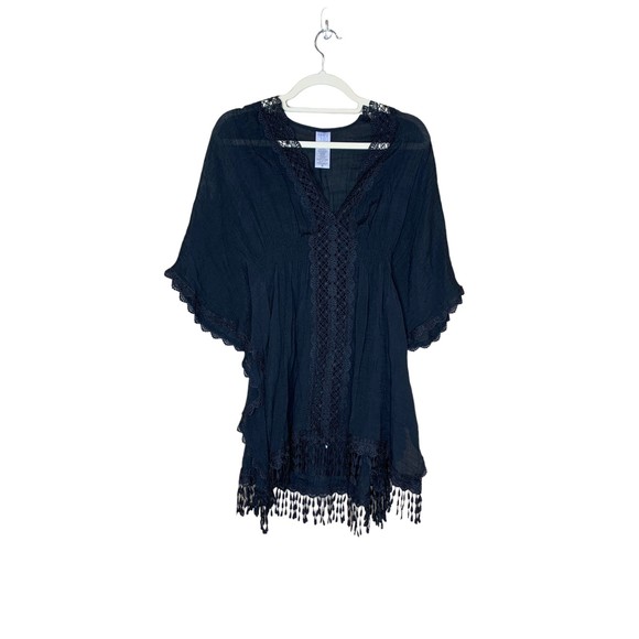 Time and Tru Black Lace Tunic - Picture 3 of 8